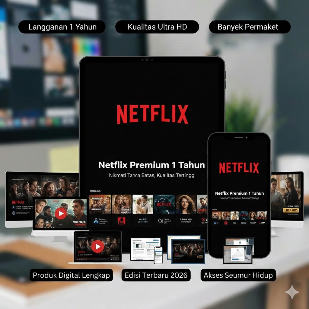 Netflix Premium 1 Tahun (4K UHD)